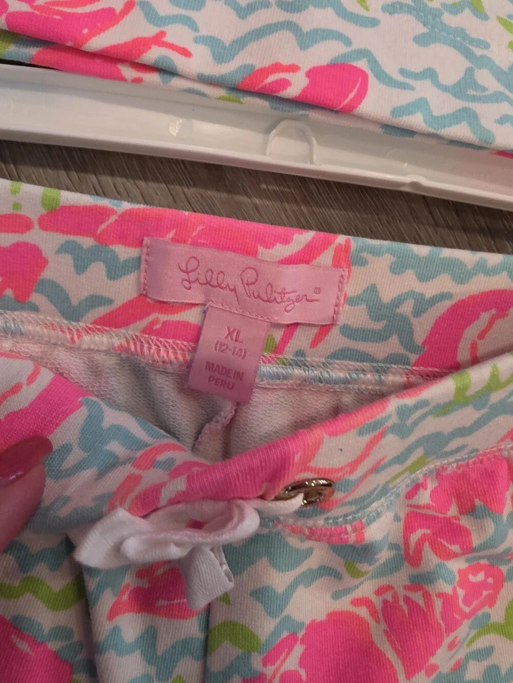 Lilly Pulitzer Pink Lobster Half-Zip Short Set